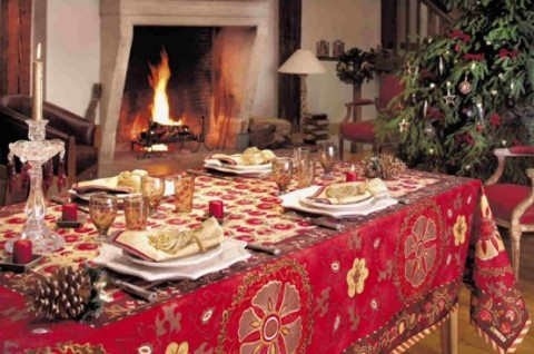 decorate dining room for Christmas