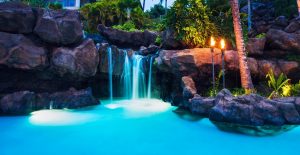 Adding Lighting Effects to Enhance Your Pool with Waterfall