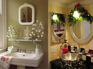 Creative Bathroom Christmas Decor Ideas