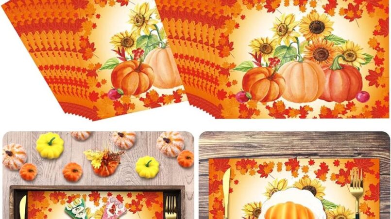 Thanksgiving Paper Placemats: Easy and Affordable Table Decor