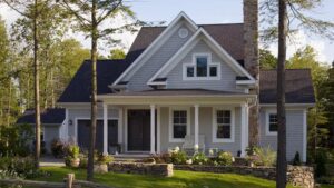 Creative Use Of Materials And Texture For Gable Roof