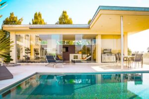 Home renovation plans with a outdoor swimming pool