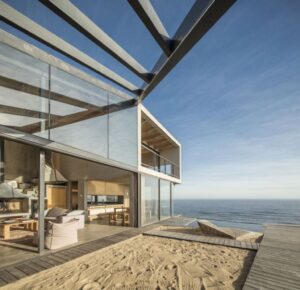 What is the style of beach architecture?