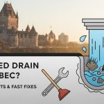 How quickly can a plumber arrive for a blocked main drain in Montréal