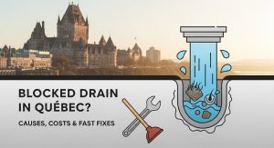 How quickly can a plumber arrive for a blocked main drain in Montréal