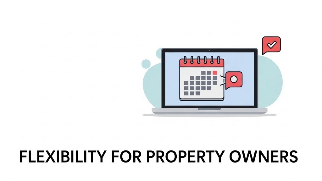 Dashboard showing short-term rental income growth and occupancy rates