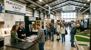 Visitors exploring home improvement exhibits at the Cheyenne Home Show 2026