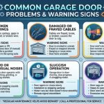 Common garage door problems and warning signs