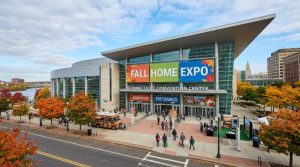 Connecticut Convention Center exterior during a fall home expo
