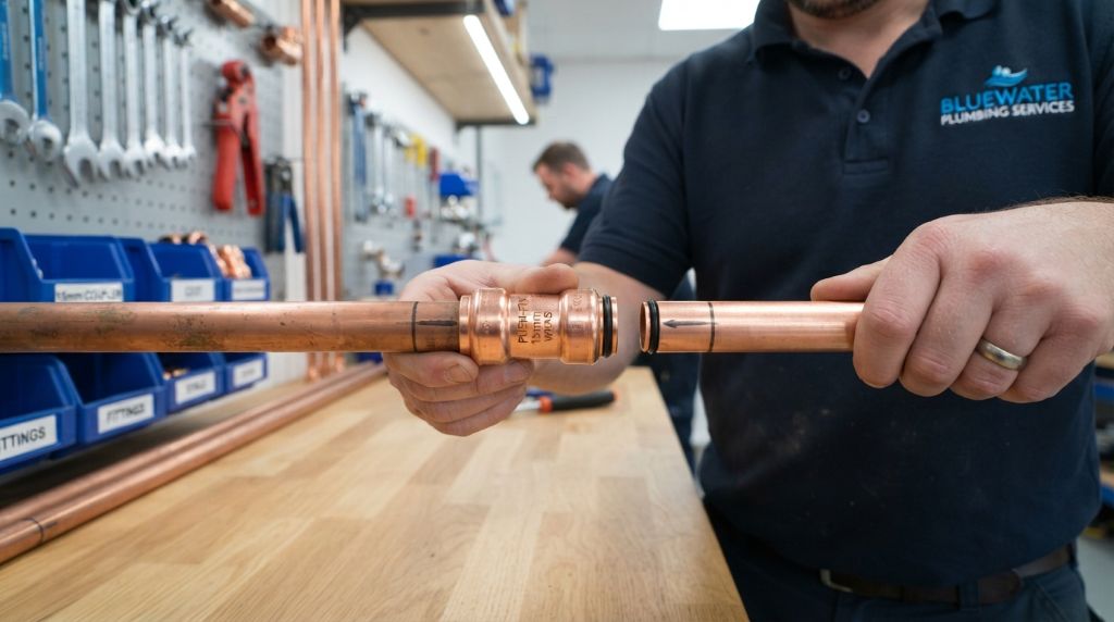 Extending a copper pipe without soldering