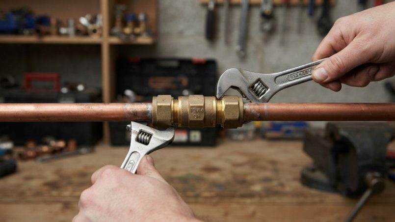 Connecting copper pipe extensions with a push-fit fitting