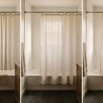 Measuring a shower curtain drop from rod to tub edge